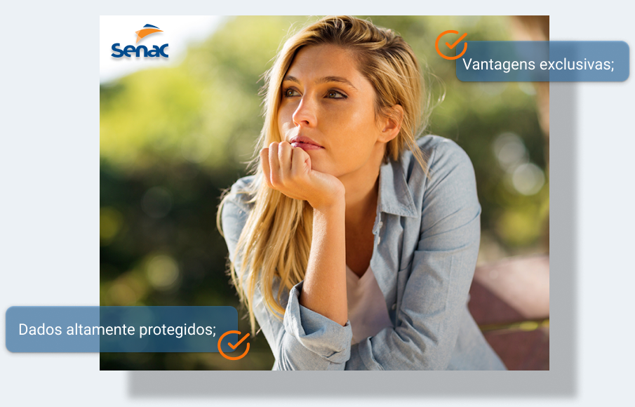 Mulher pensando em um sistema ERP
